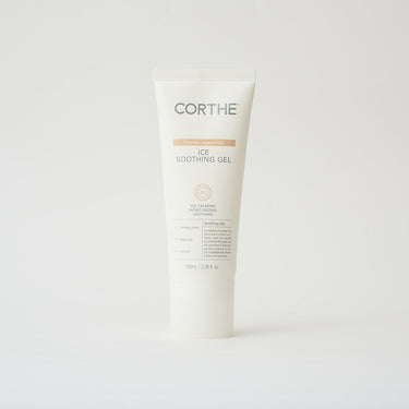 skin soothing gel in white bottle
