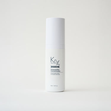 white bottle of skincare