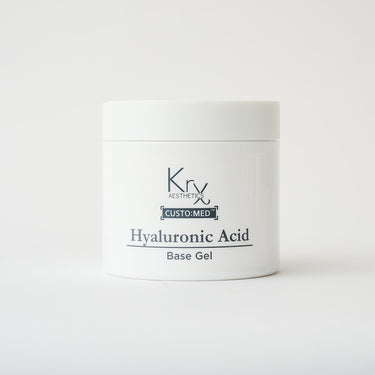 white bottle of face gel