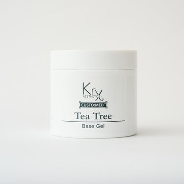 skincare base gel in white container