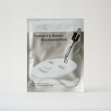 silver packaging of skincare sheet mask